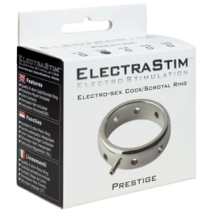 ELECTRASTIM - ANELLO ELETTROMAGNETICO PER PENE IN METALLO PRESTIGE 46 MM